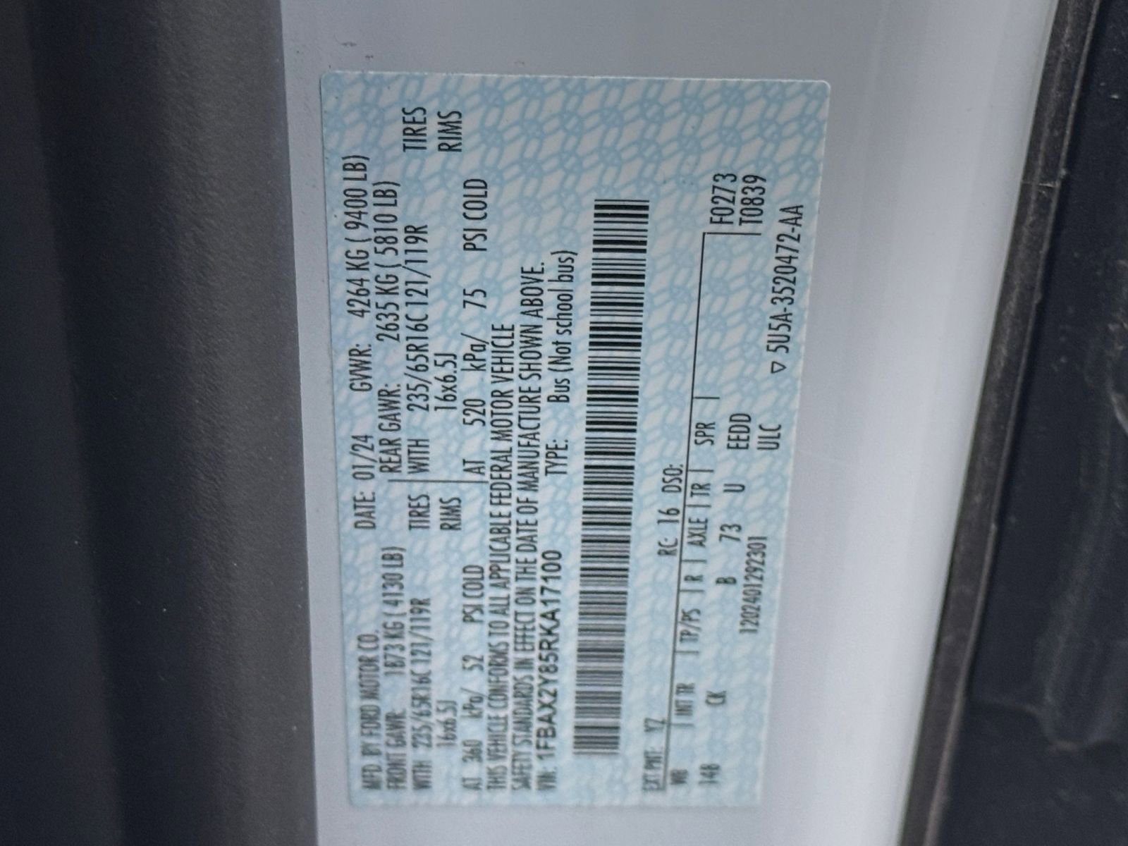 Thumbnail: 2024 Ford Econoline - 28