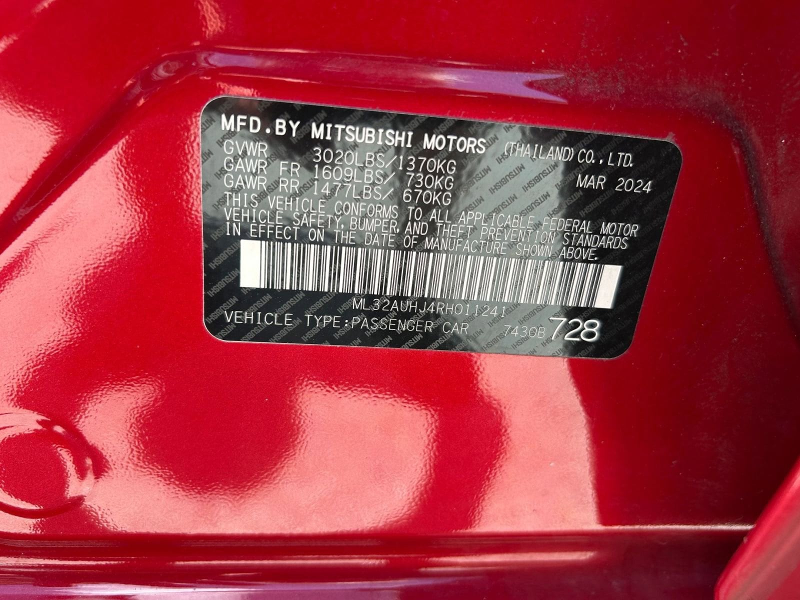 Thumbnail: 2024 Mitsubishi Mirage - 10
