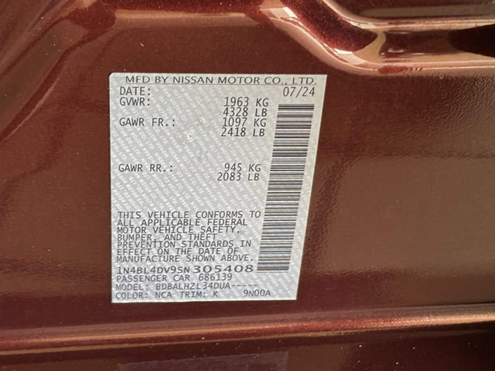 2025 Nissan Altima SV - Photo 29