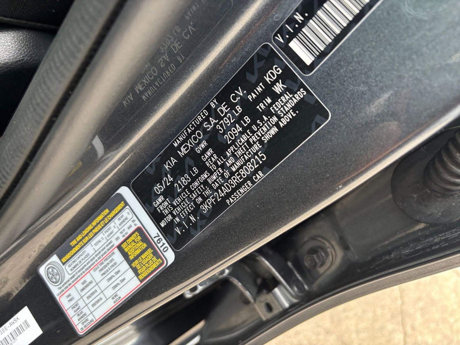 2024 Kia Forte LXS 22