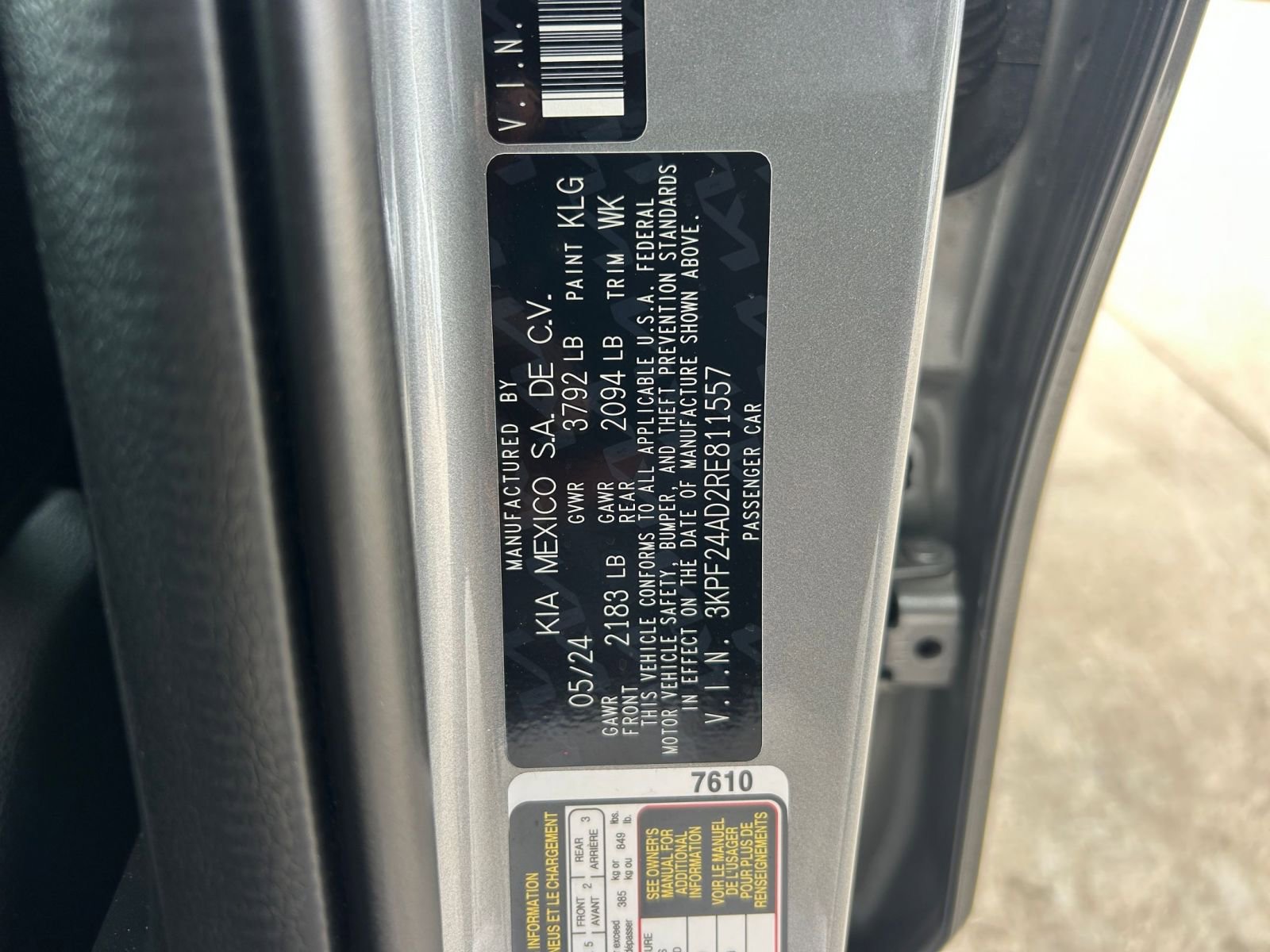 2024 Kia Forte LXS 25