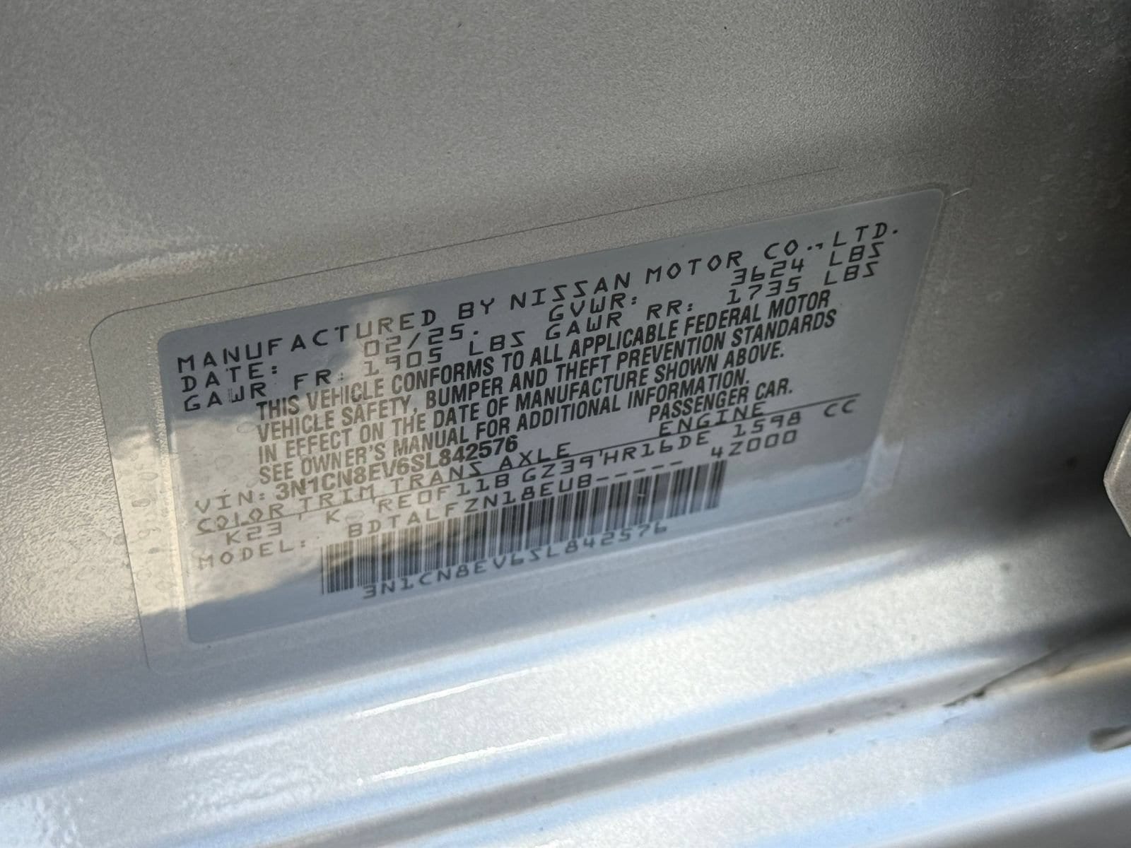 2025 Nissan Versa Sedan SV - Photo 29