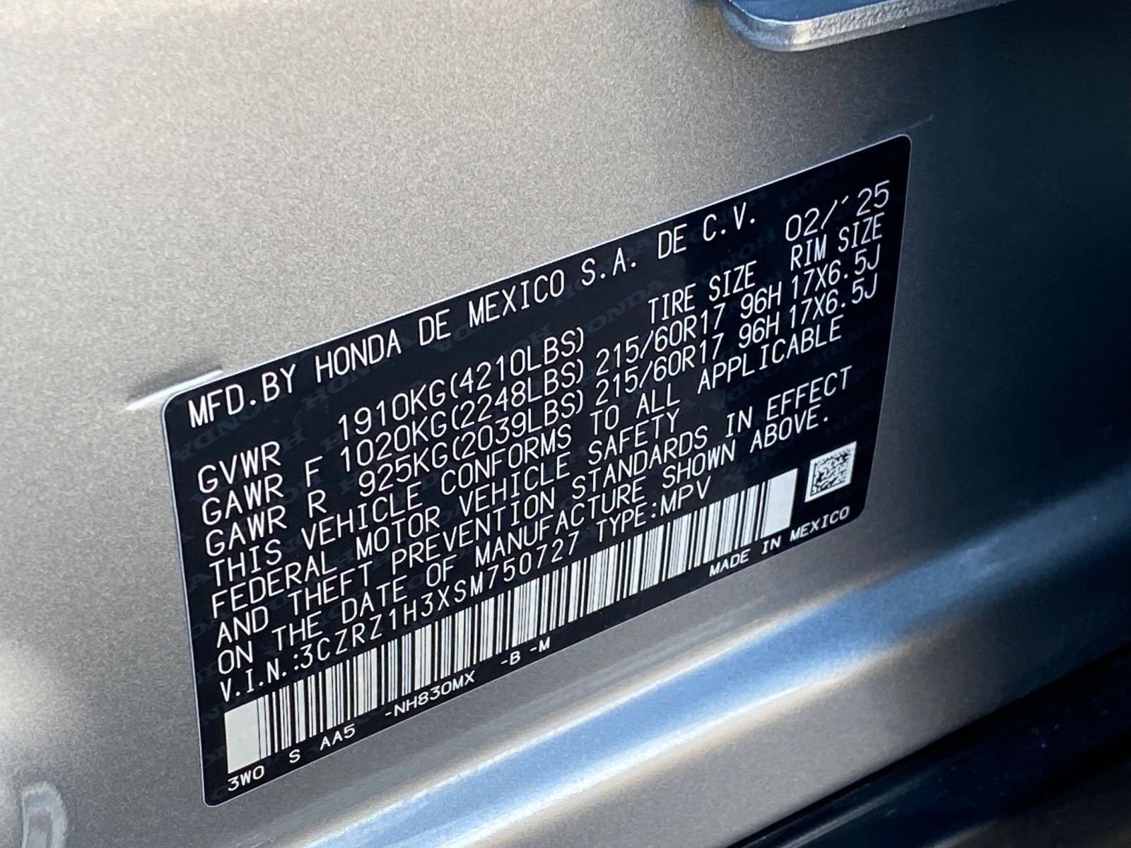 Thumbnail: 2025 Honda HR-V - 29