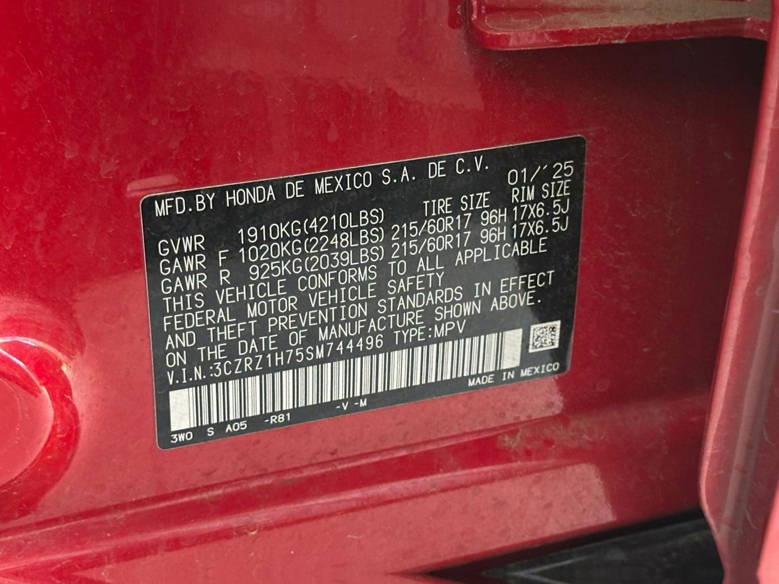 Thumbnail: 2025 Honda HR-V - 29