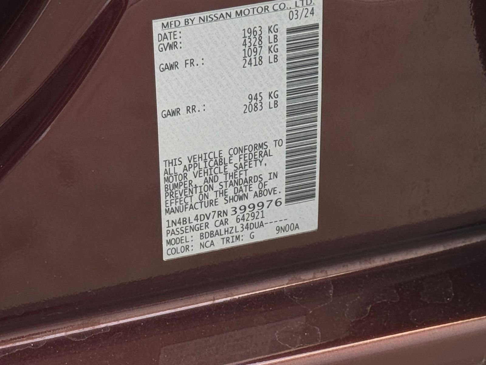 Thumbnail: 2024 Nissan Altima - 29