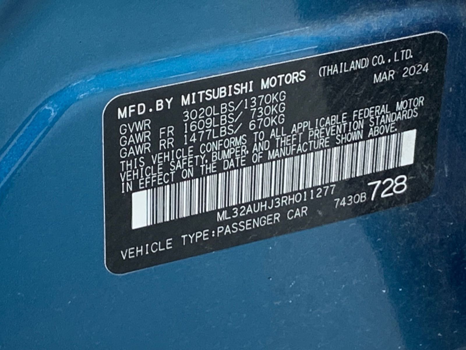 Thumbnail: 2024 Mitsubishi Mirage - 10