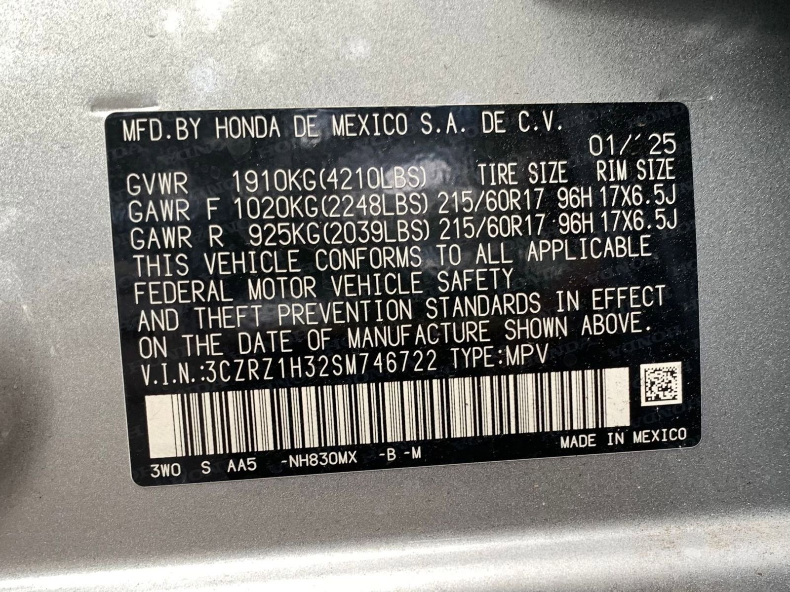 Thumbnail: 2025 Honda HR-V - 28