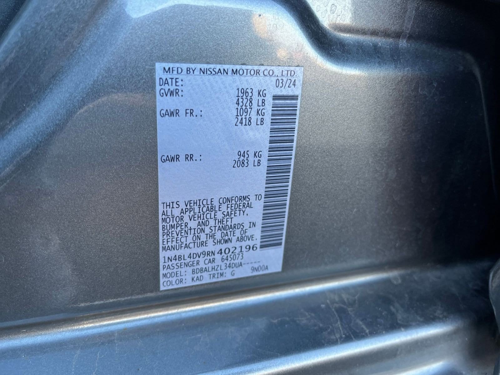 Thumbnail: 2024 Nissan Altima - 28