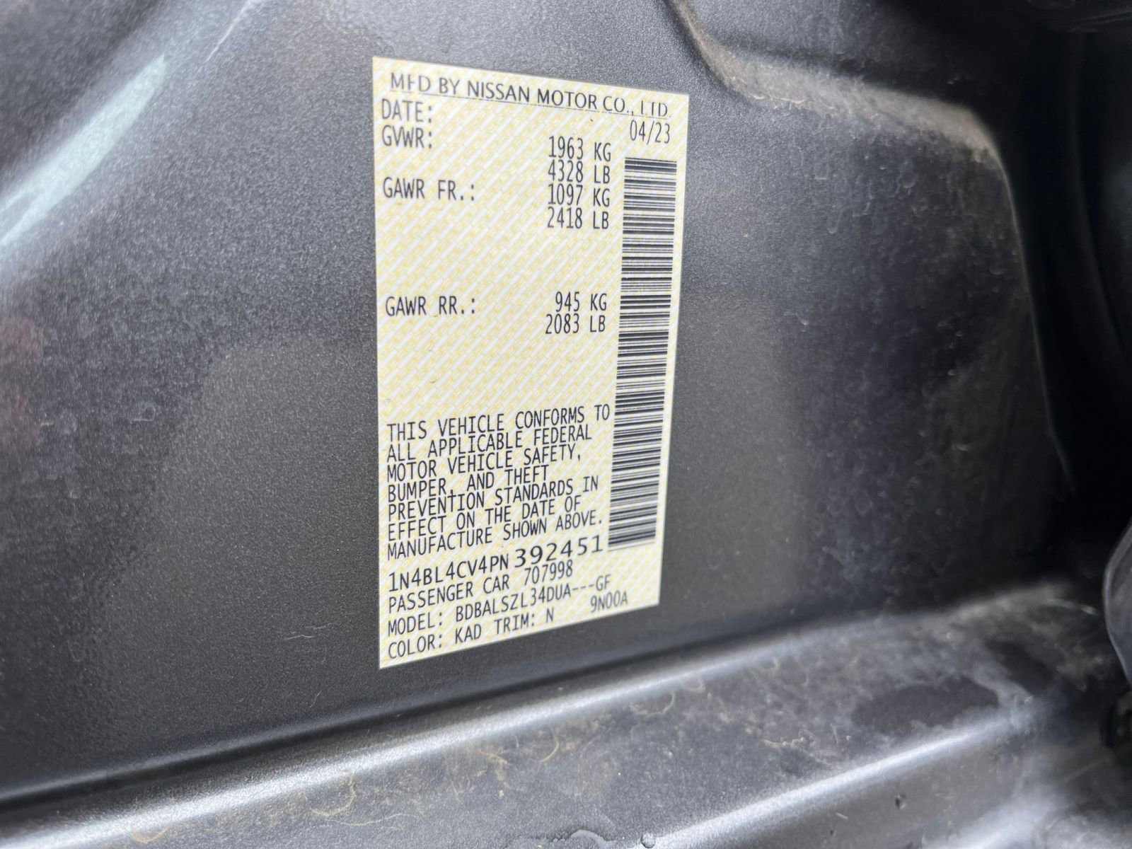 Thumbnail: 2023 Nissan Altima - 28