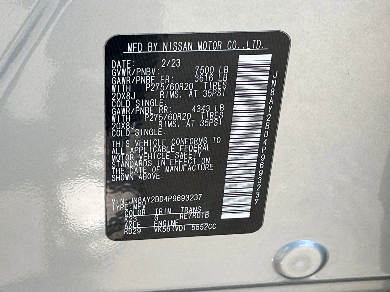 2023 Nissan Armada SL 29