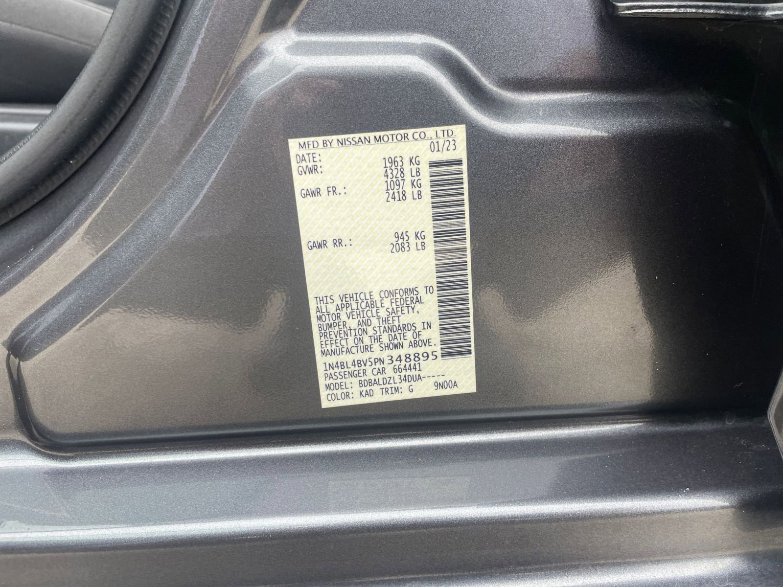 2023 Nissan Altima S 29