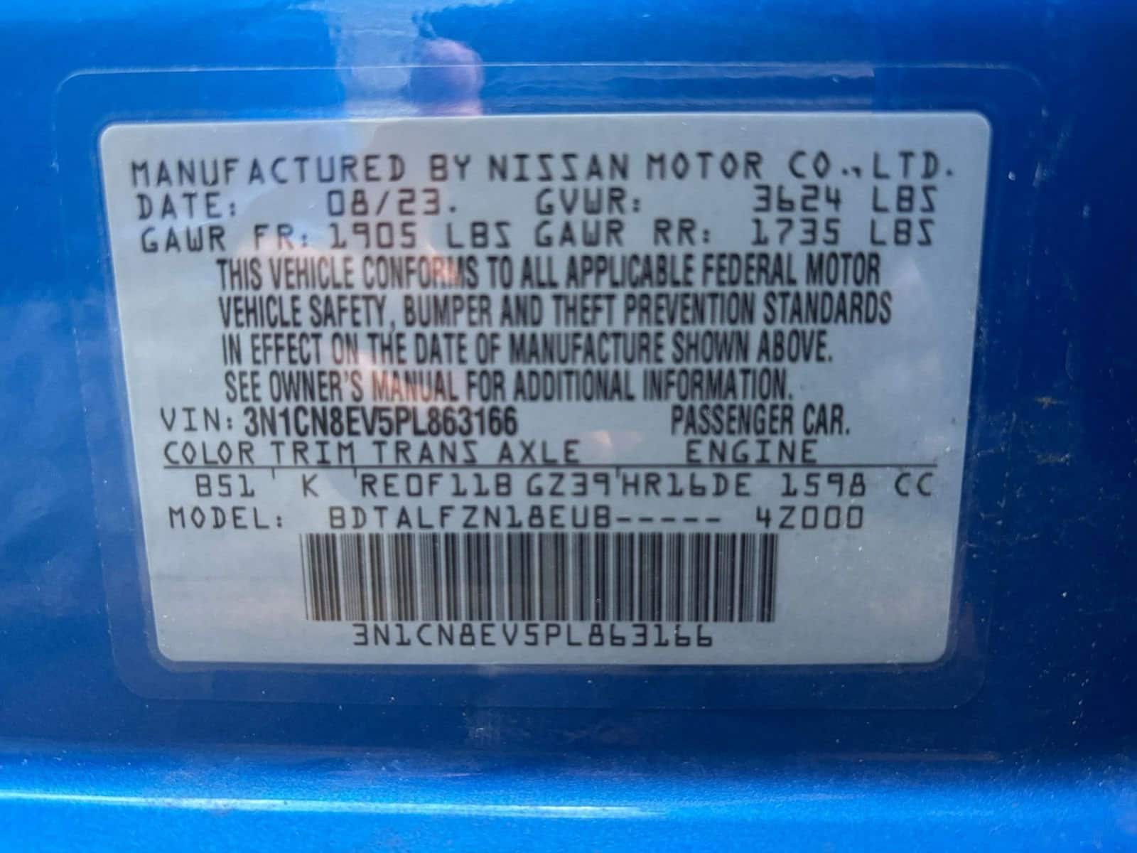 2023 Nissan Versa 1.6 SV 29