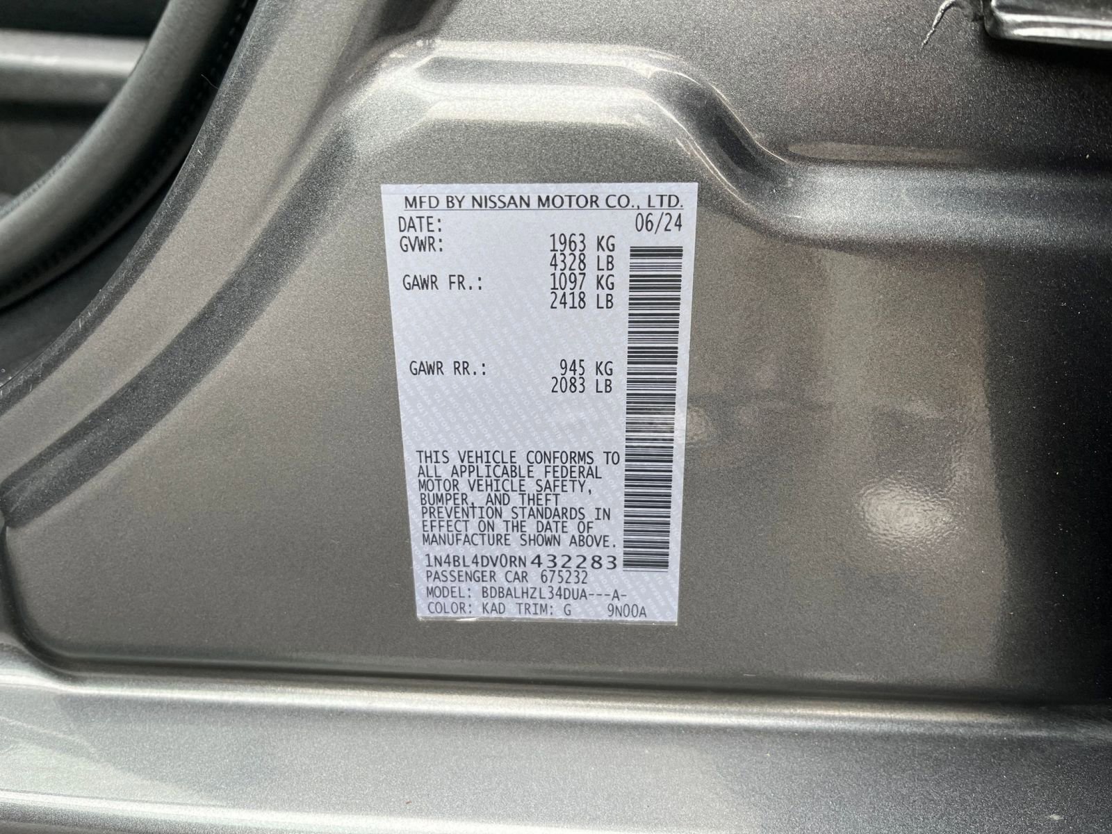 2024 Nissan Altima SV 22