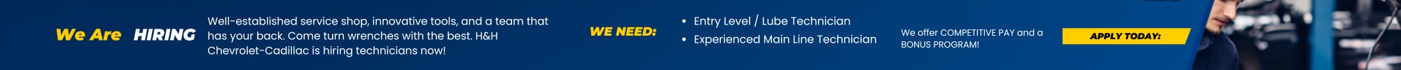 H&H Chevrolet Employment Opportunities