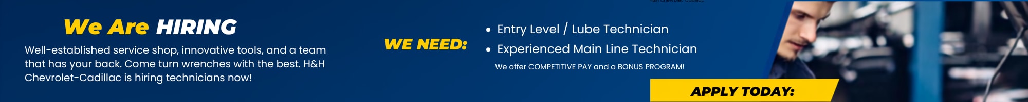 H&H Chevrolet Employment Opportunities