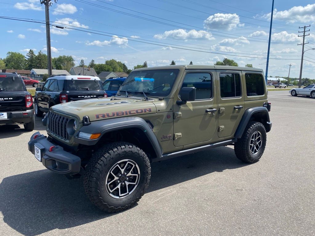Used 2025 Jeep Wrangler 4-Door Rubicon with VIN 1C4PJXFN8SW541885 for sale in Hibbing, Minnesota