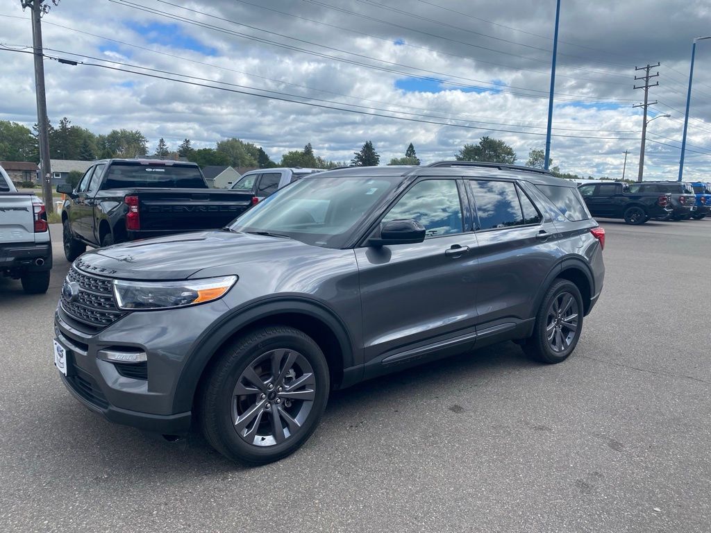 Used 2023 Ford Explorer XLT with VIN 1FMSK8DH3PGA09922 for sale in Hibbing, Minnesota