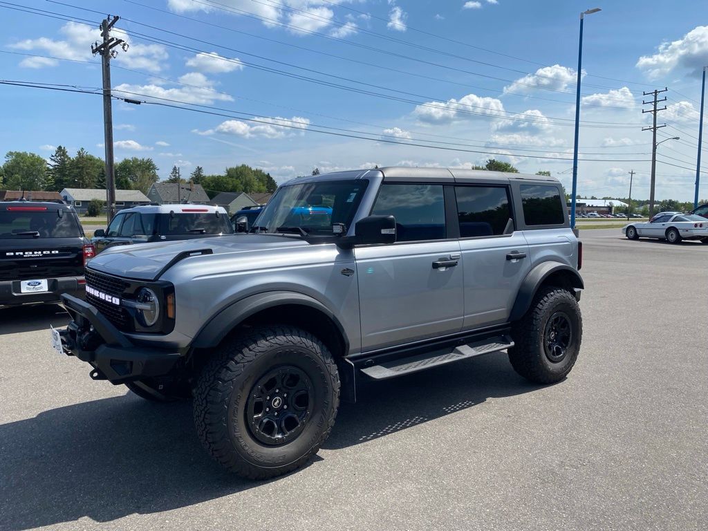 Used 2024 Ford Bronco 4-Door Wildtrak with VIN 1FMEE2BP2RLA08394 for sale in Hibbing, Minnesota