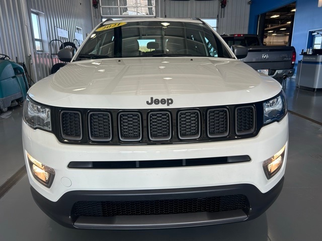 Used 2021 Jeep Compass 80th Spec. Edition with VIN 3C4NJDEBXMT551131 for sale in Bluffton, IN