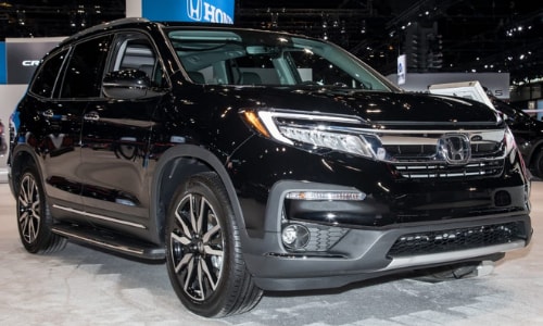 2020 Honda Pilot lineup display Honda auto show