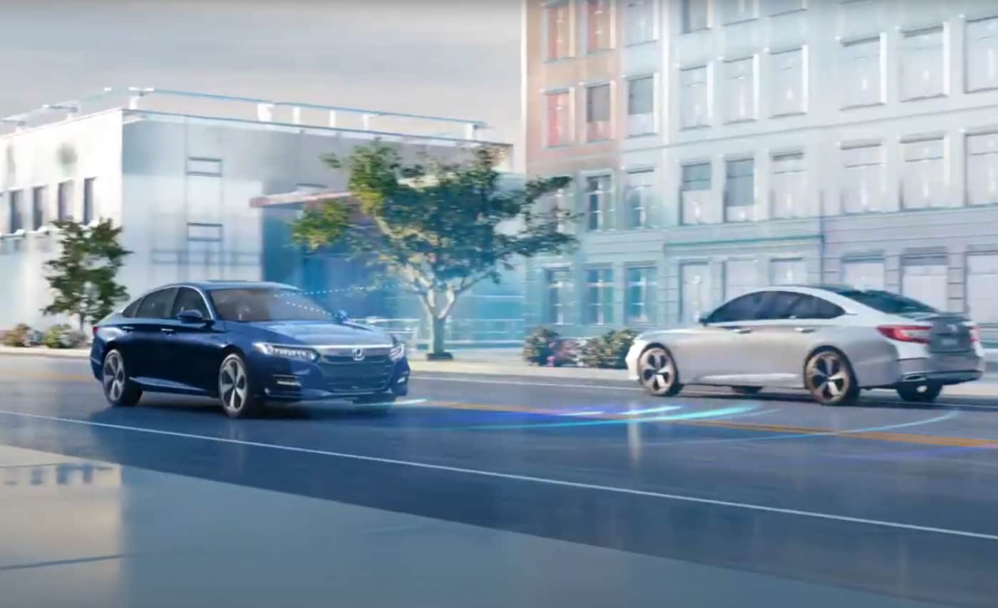 New 2021 Honda Accord Sedan (2).png Screenshot of Honda Sensing safety suite technology in action on the 2021 Honda Accord sedan