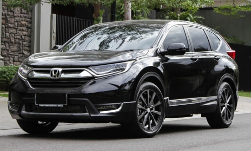 2020 Honda CR-V parked side street downtown scene