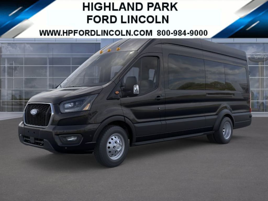 New 2026 Ford Transit Commercial Passenger Van XLT Wagon High Roof HD Ext. Van