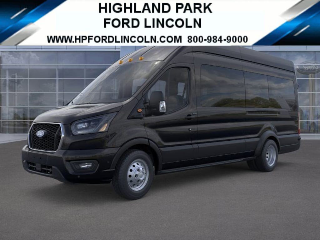 New 2026 Ford Transit Commercial Passenger Van XLT Wagon High Roof HD Ext. Van