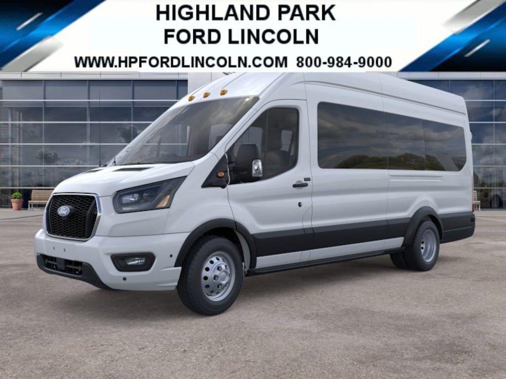 New 2026 Ford Transit Commercial Passenger Van XLT Wagon High Roof HD Ext. Van