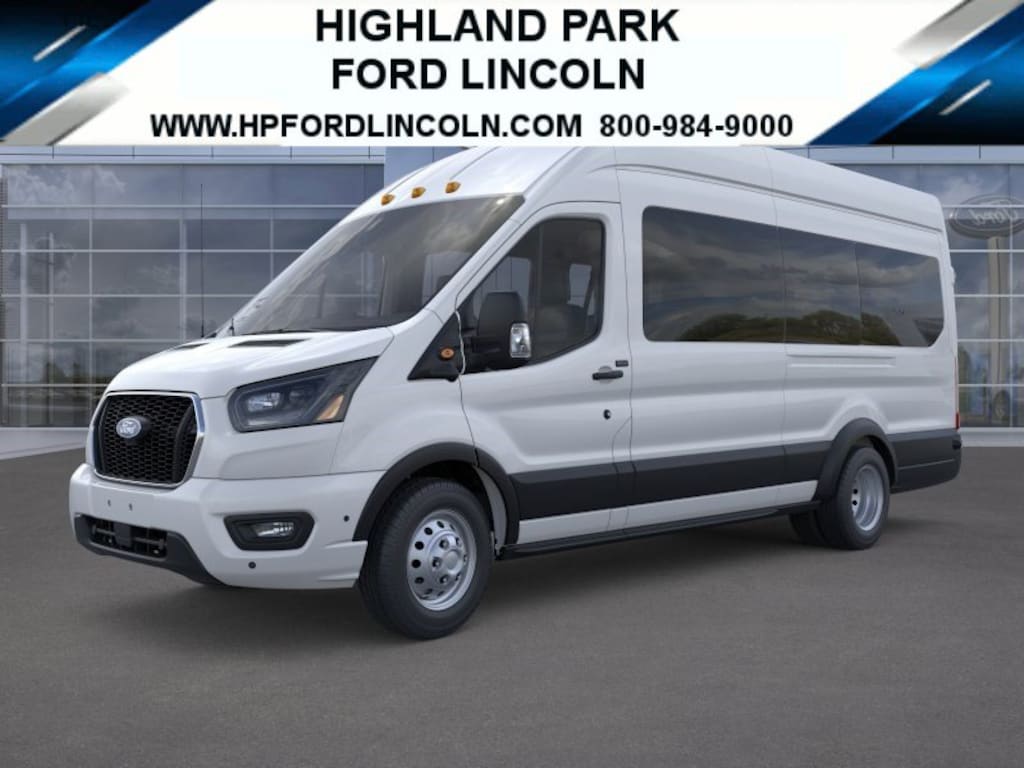 New 2026 Ford Transit Commercial Passenger Van XLT Wagon High Roof HD Ext. Van