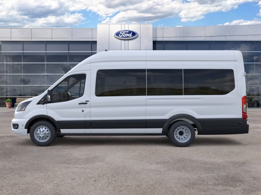 New 2026 Ford Transit Commercial Passenger Van XLT Wagon High Roof HD Ext. Van