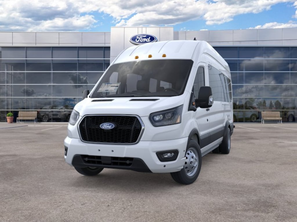 New 2026 Ford Transit Commercial Passenger Van XLT Wagon High Roof HD Ext. Van