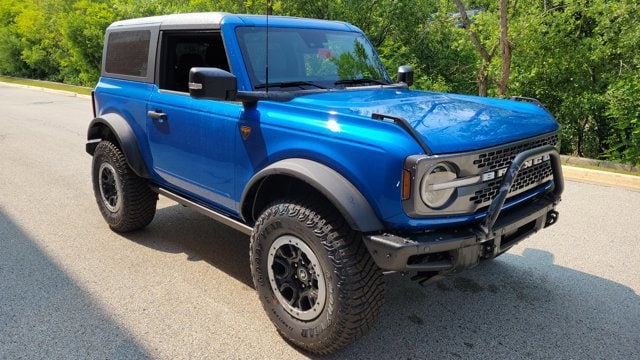 Used 2023 Ford Bronco 2-Door Badlands with VIN 1FMDE5CP6PLB38364 for sale in Highland Park, IL