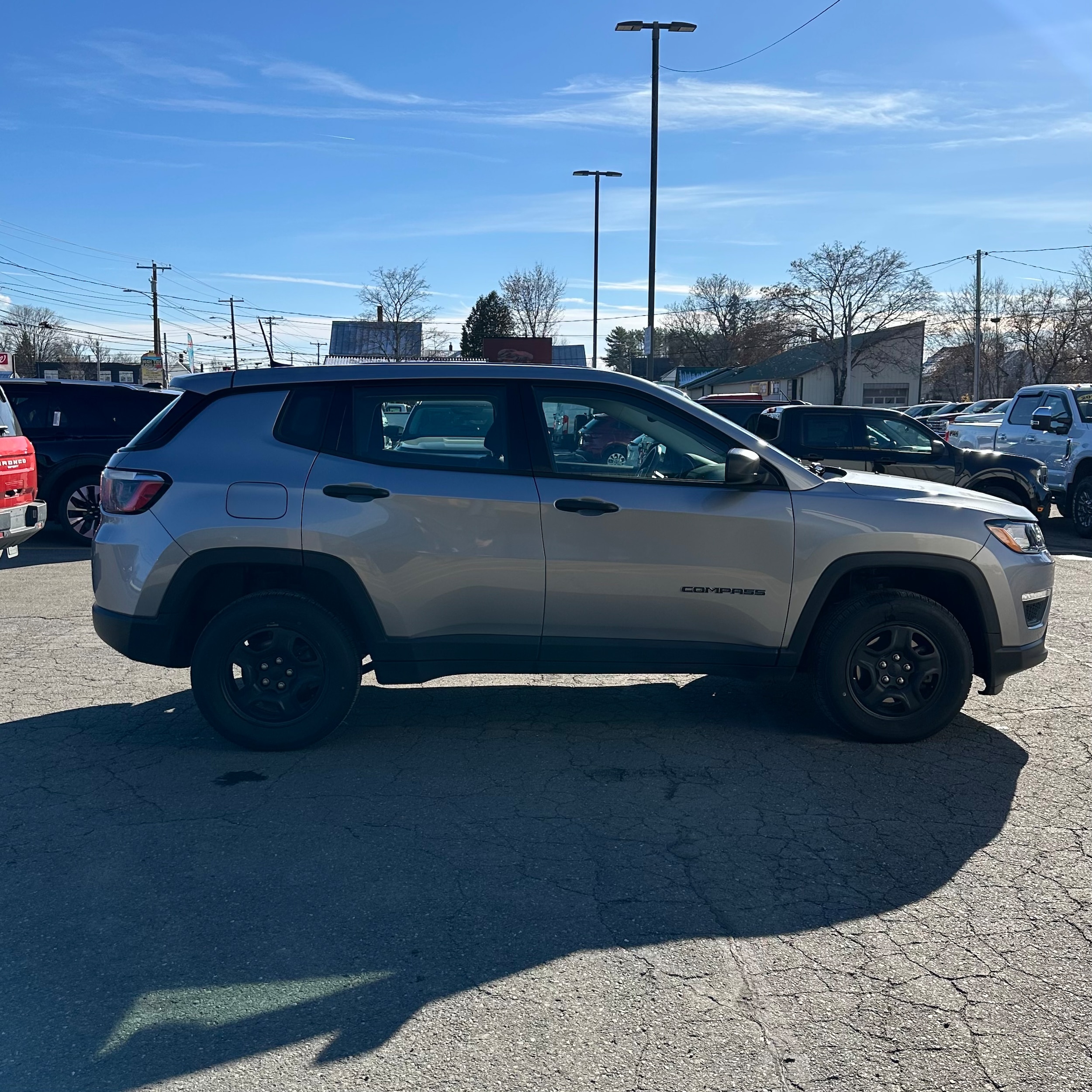 Used 2019 Jeep Compass Sport with VIN 3C4NJDAB4KT673065 for sale in Skowhegan, ME