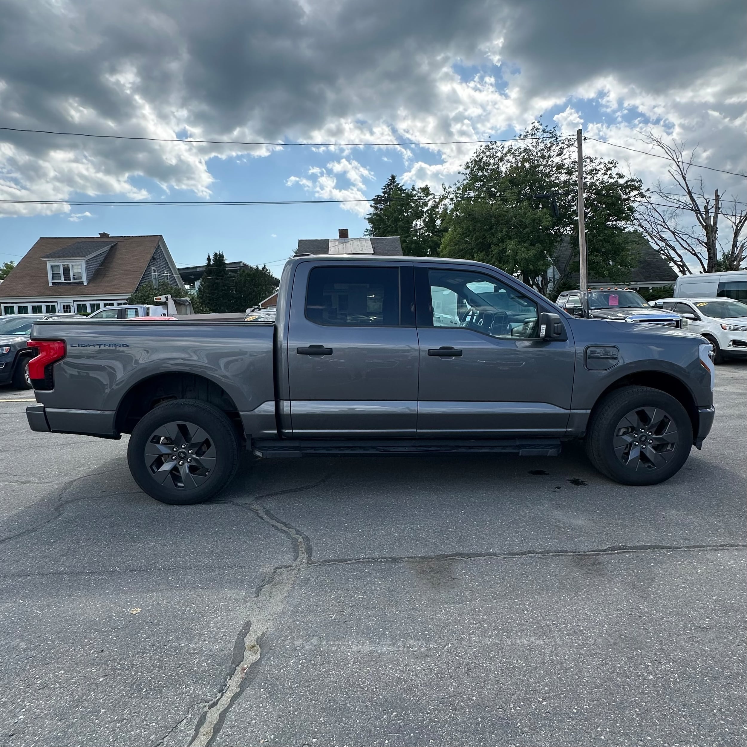 Used 2022 Ford F-150 Lightning XLT with VIN 1FTVW1EL2NWG09656 for sale in Skowhegan, ME