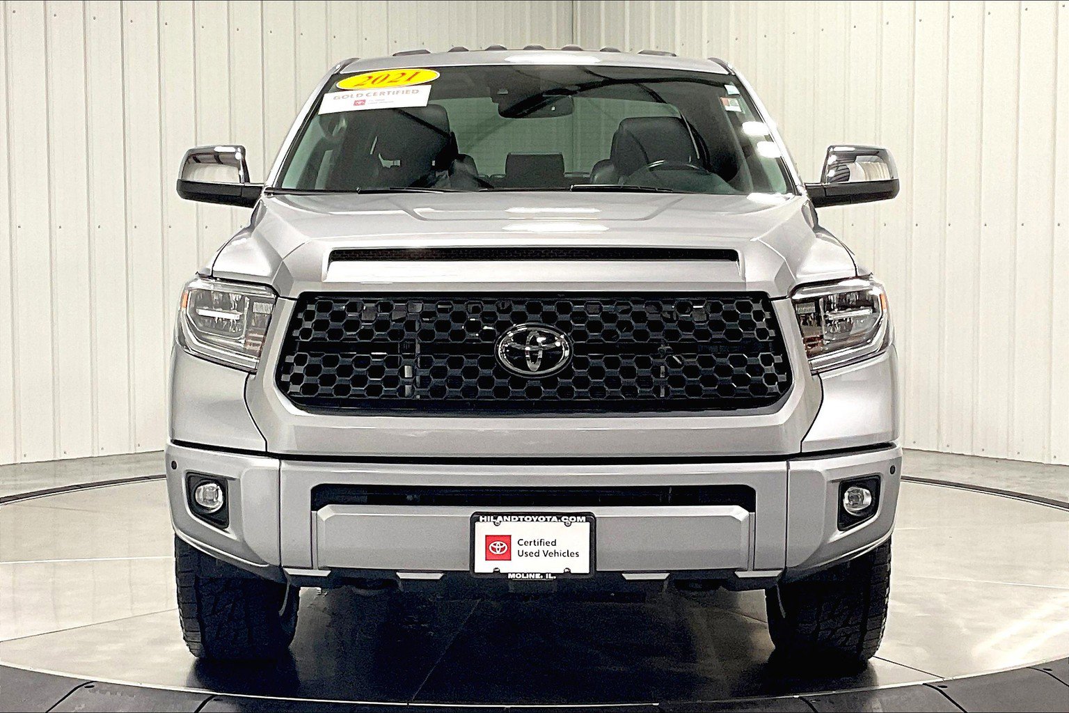 Certified 2021 Toyota Tundra Platinum with VIN 5TFAY5F19MX020805 for sale in Moline, IL