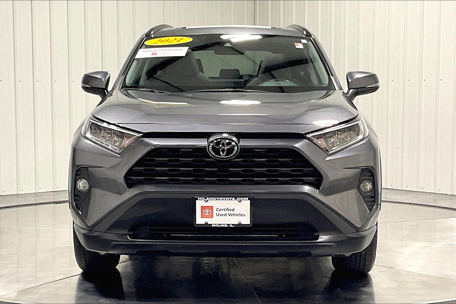 Certified 2021 Toyota RAV4 XLE with VIN 2T3P1RFV2MC224358 for sale in Moline, IL