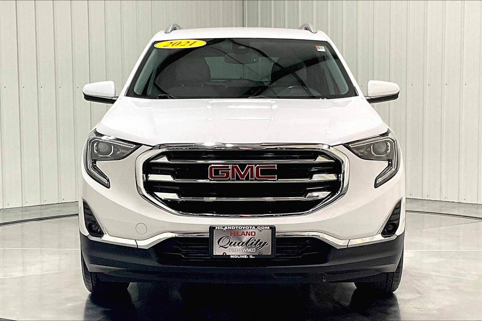 Used 2021 GMC Terrain SLT with VIN 3GKALPEV4ML366906 for sale in Moline, IL