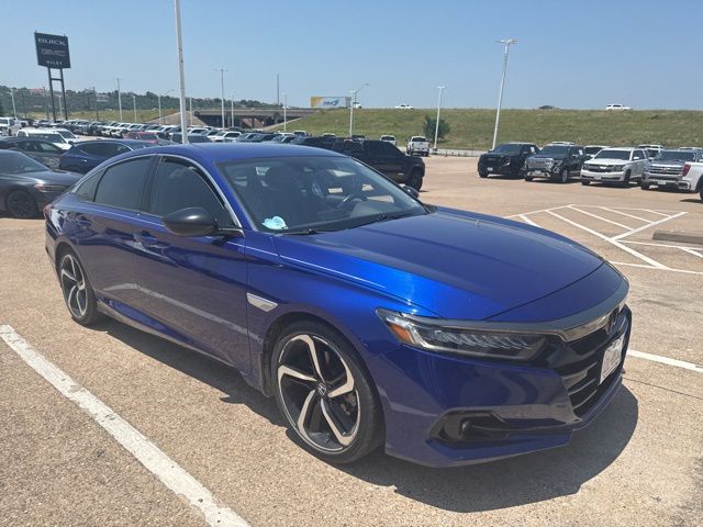 Certified 2022 Honda Accord Sport SE with VIN 1HGCV1F4XNA037283 for sale in Arlington, TX