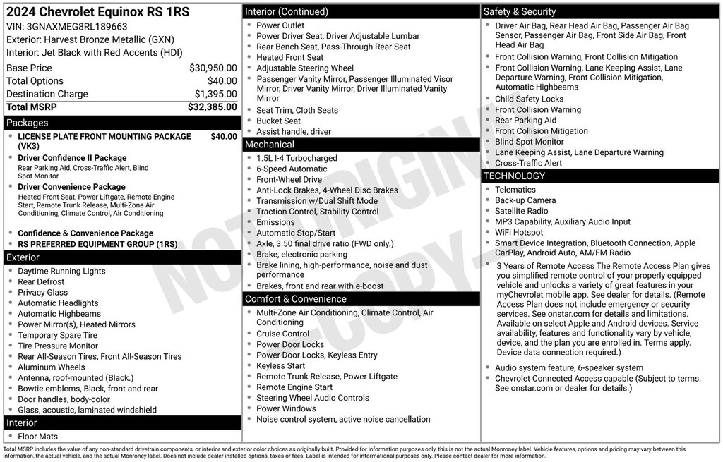 Used 2024 Chevrolet Equinox RS SUV