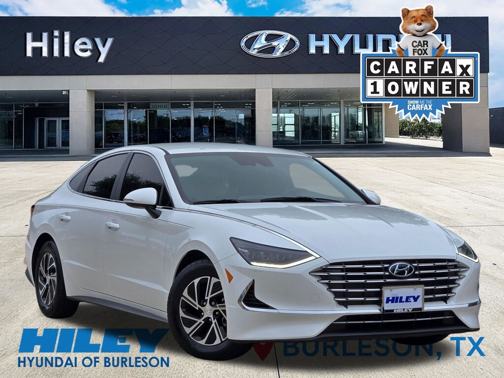 Used 2023 Hyundai Sonata Hybrid Blue Sedan