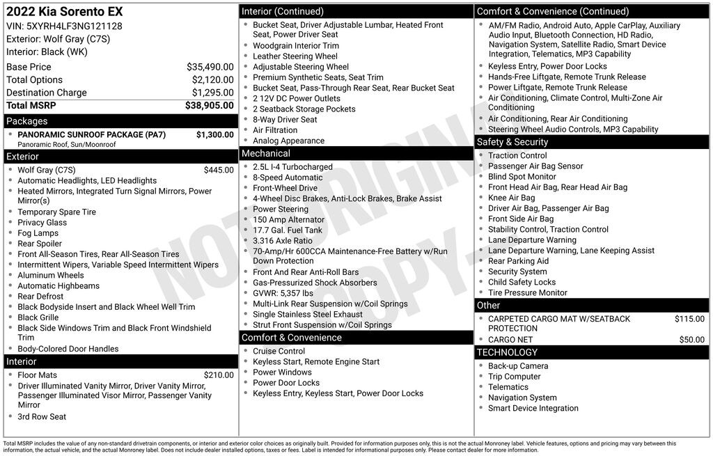Used 2022 Kia Sorento EX SUV