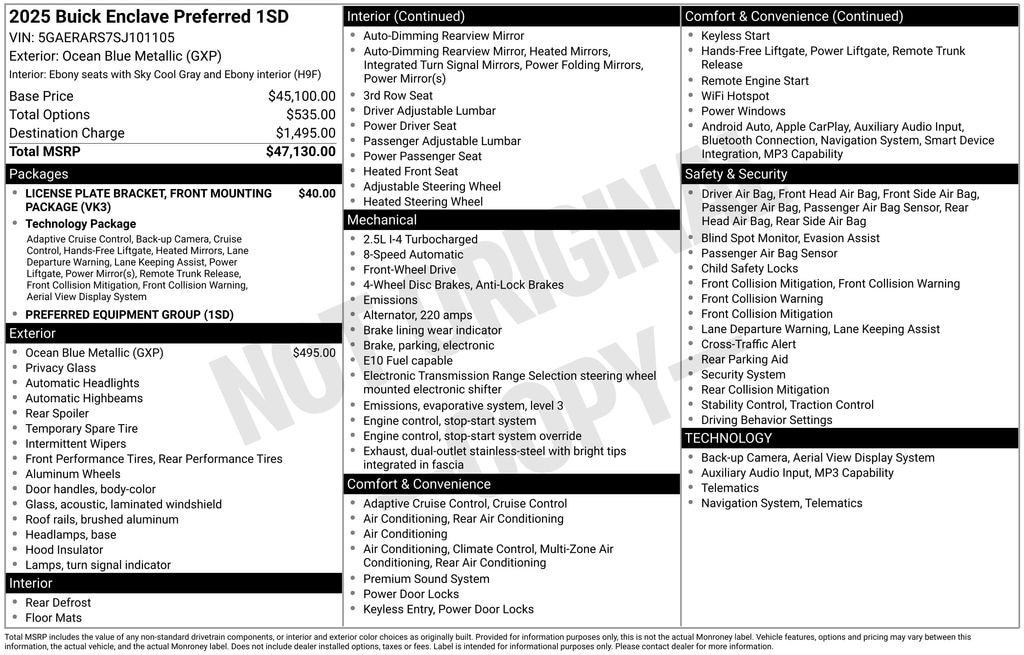 Used 2025 Buick Enclave Preferred SUV