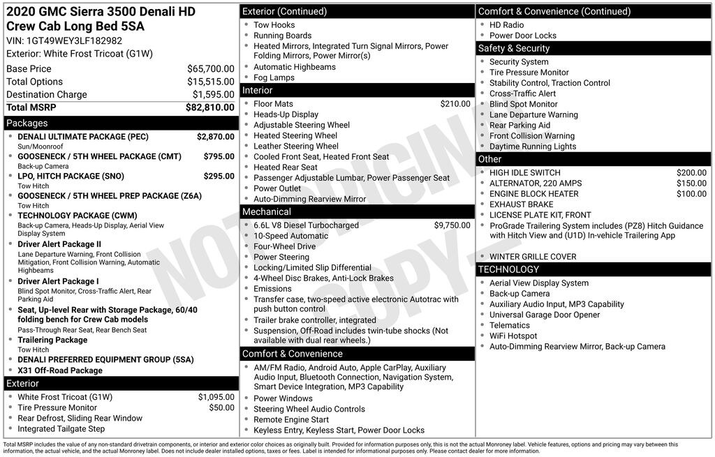 Used 2020 GMC Sierra 3500HD Denali Truck