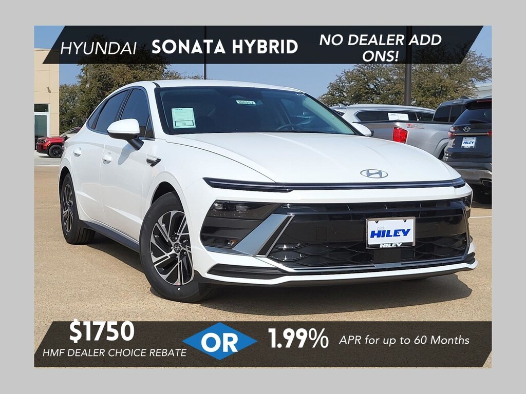 New 2026 Hyundai Sonata Hybrid Blue Sedan