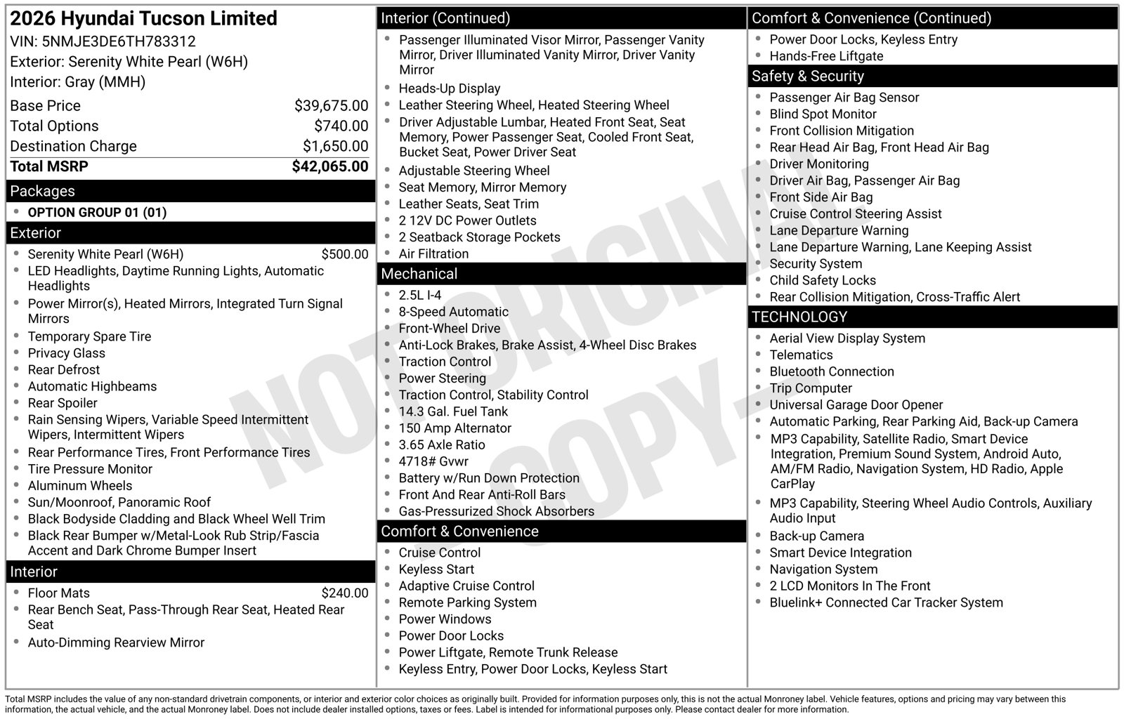 New 2026 Hyundai Tucson Limited SUV