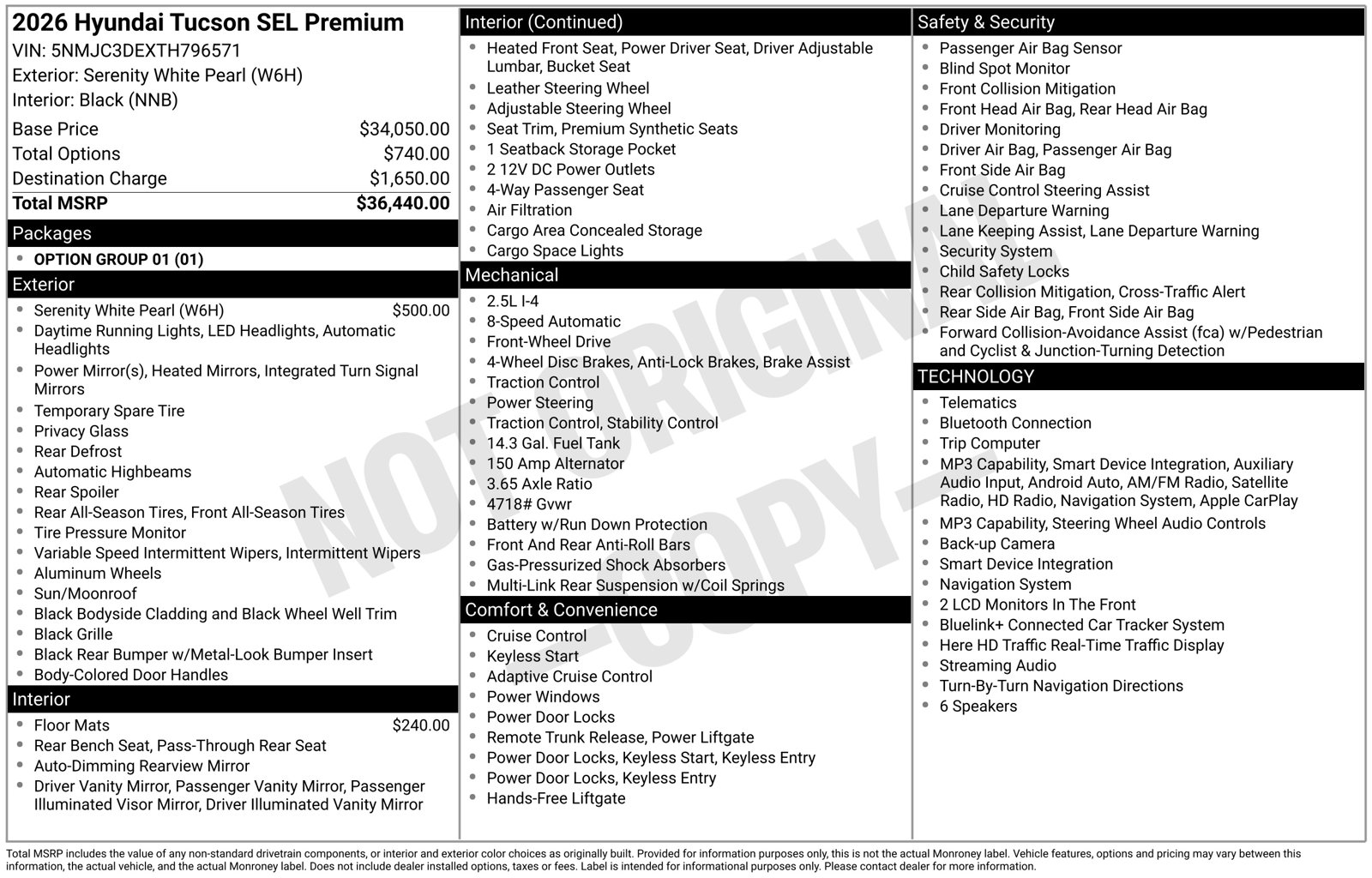 New 2026 Hyundai Tucson SEL Premium SUV