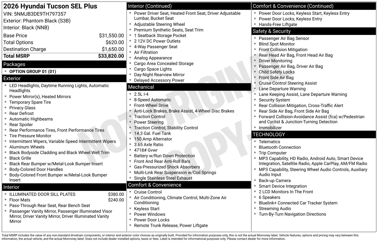 New 2026 Hyundai Tucson SEL SUV