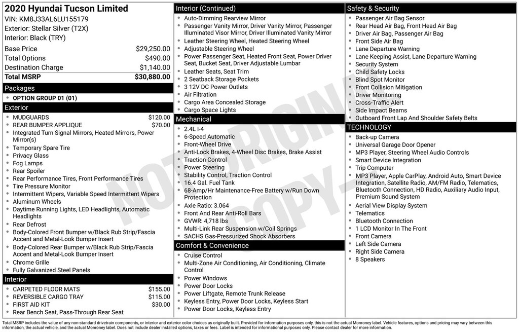Used 2020 Hyundai Tucson Limited SUV