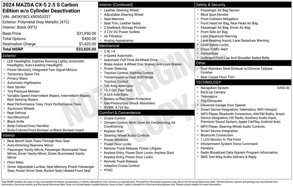 Used 2024 Mazda CX-5 2.5 S Carbon Edition SUV